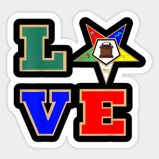 Oes Love Sister Order Of The Eastern Star Parents Christmas Sticker